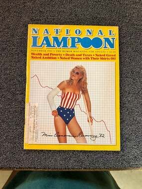 National Lampoon Magazine November 1982 Miss Economic Recovery